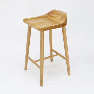 Rubber Wood Frame Antique Solid Wooden Bar Chair Stools for Bar Table in Mail Packing and Material