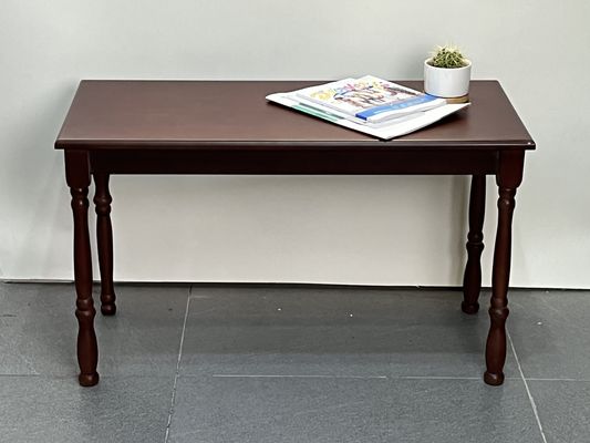 Natural or Dark Walnut Color Hall Wood Dining Table for  Antique Restaurant