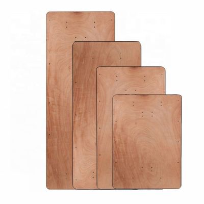 Outdoor Rectangular Solid Wood Banquet Wedding Hotel Folding Dining Tables in Modern Design for Weddings and Hotels