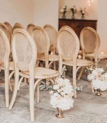 Hotel Banquet Event Dining Room Furniture Luxury Modern Stackable Rattan Wood Wedding Chairs for Elegant Seating