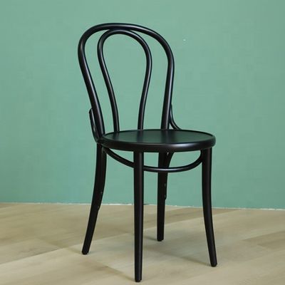Custom Size Bentwood Stackable Dining Chairs in Mid Century French Thonet Style for Restaurants