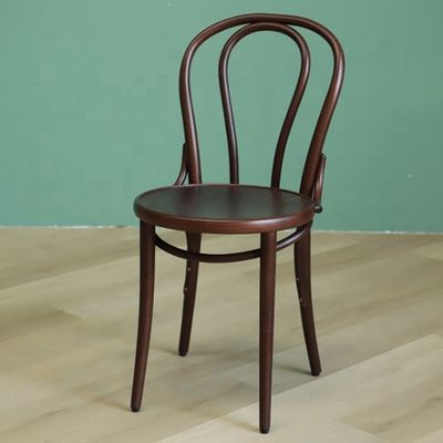 Custom Size Bentwood Stackable Dining Chairs in Mid Century French Thonet Style for Restaurants