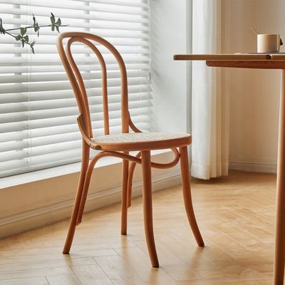 Custom Size Bentwood Stackable Dining Chairs in Mid Century French Thonet Style for Restaurants