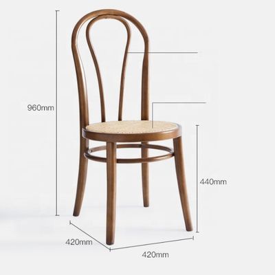 Antique Beech Solid Wood Thonet Chairs For Garden Party Events Competitive Optional Colors Luxury Modern Style