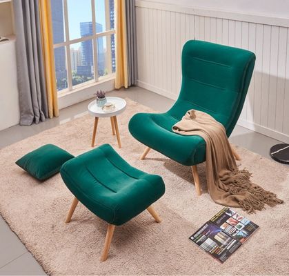 Modern Leisure Lounge Chairs for Dining Room/Living Room Solid Wood Fabric Snail Chair Lazy Sofa