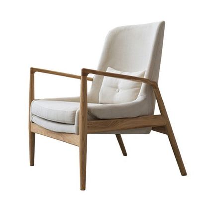 Gray/Green Wooden Upholstered Single Sofa Chair for Modern Living Room Furniture