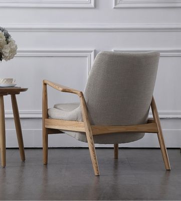 Gray/Green Wooden Upholstered Single Sofa Chair for Modern Living Room Furniture