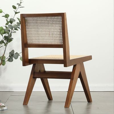 Antique Nordic Restaurant Furniture Solid Wood Dining Chair with Hotel Rattan/Wicker and Good Design