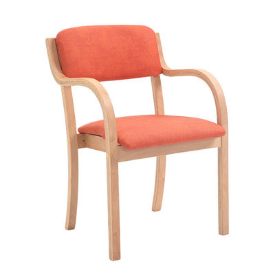 Specific Dining Chair Wooden Luxury Fabric Pu Leather French Style Dining Room Bent Wood Dinning Chair for Modern Homes