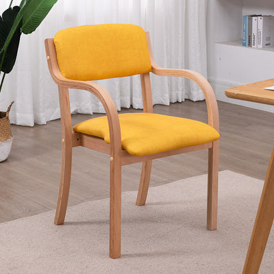 Specific Dining Chair Wooden Luxury Fabric Pu Leather French Style Dining Room Bent Wood Dinning Chair for Modern Homes