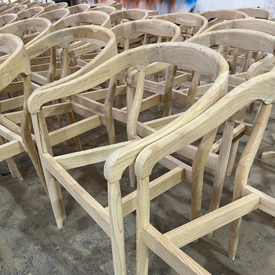 Nordic Wood Stackable Banquet Chair Modern Design Style W50*D52*H80 cm Stackable Solid Wood for Weddings and Banquets