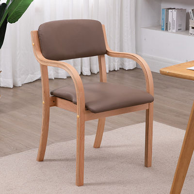 Specific Dining Chair Wooden Luxury Fabric Pu Leather French Style Dining Room Bent Wood Dinning Chair for Modern Homes