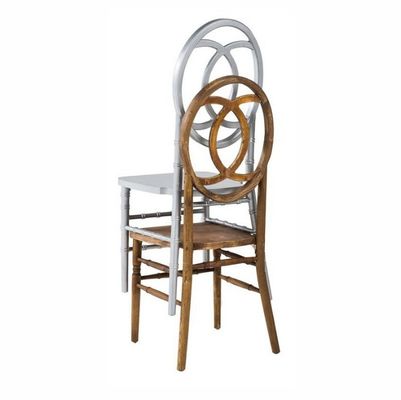 Solid Wood Wedding Chairs Stackable Banquet Chairs for Events in Nordic Style and Durability