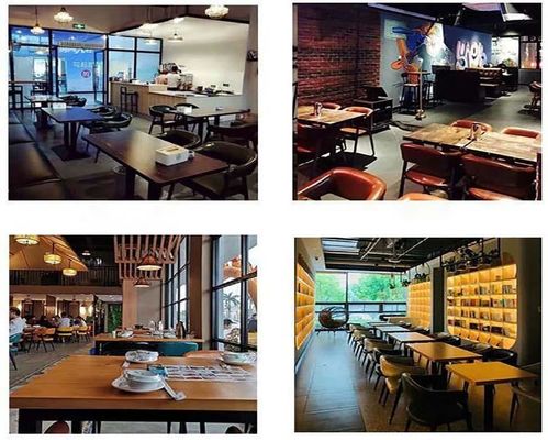 Modern Design Rectangle Wood Dining Table  for Restaurant Table Furniture