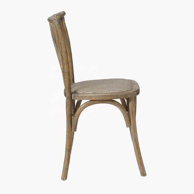 Vintage X Cross Back Wood Chair for Hotel Wedding Event Restaurant Banquet Dining Stackable and Antique Wedding Chair