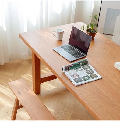 Pine Wood Nordic Dining Table for Restaurant Solid Wooden Wedding Banquet Kitchen Wooden