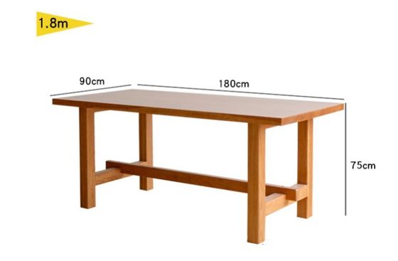 Pine Wood Nordic Dining Table for Restaurant Solid Wooden Wedding Banquet Kitchen Wooden