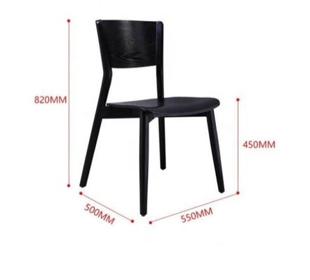 Modern Luxury Household/Hotel Dining Chair with Stackable Design and Solid Wood Material