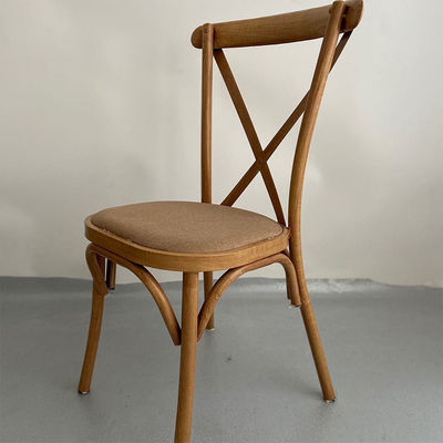 Apartment Mail Packing Nordic Modern Cross Back Metal Dining Chair with Nordic Design