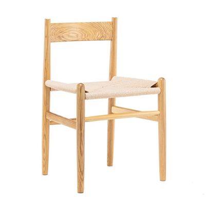 Dining Room Furniture Nordic Wood Rattan Dining Chair for Custom Needs