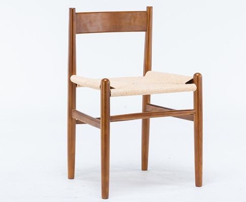 Dining Room Furniture Nordic Wood Rattan Dining Chair for Custom Needs