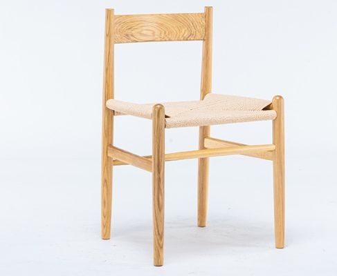 Dining Room Furniture Nordic Wood Rattan Dining Chair for Custom Needs