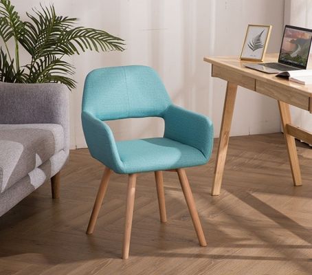 Solid Wooden Legs Dining Room Furniture Nordic Colourful Upholstered Dining Chair for Customer Requirements