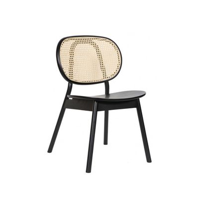 Modern Style Ash and Rattan Material Rattan Dining Chair for Dining Room