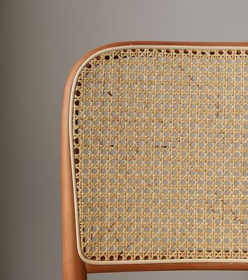 Simple Design Solid Wood Dining Rattan Chair for Restaurant and Dining Room