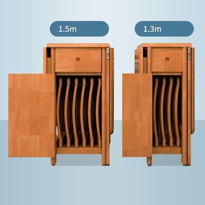 Solid Wood Nordic Design Foldable Dining Chair in Natural/Customize Color