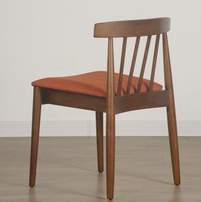 General Home Furniture Contemporary Design Style Wood Dining Chair with Fabric Leather Seat Armrest