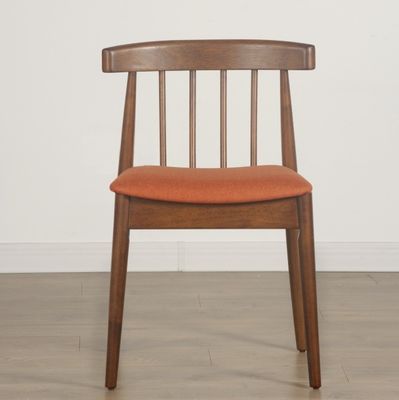 General Home Furniture Contemporary Design Style Wood Dining Chair with Fabric Leather Seat Armrest