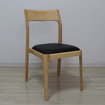 Mail packing Y Wooden Nordic Light Luxury Hotel Cafe Stackable Leather Upholstered Dining Chair