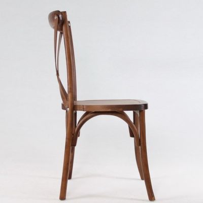 Antique Design Style D50*W42*H88CM Stackable Wooden X Cross back Chairs for Restaurant Dining and Morden Furniture