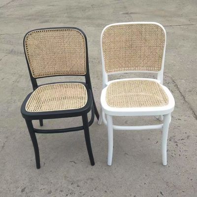 Dining Chair Modern Rattan Frame Banquet Chair for Events W45cm*D51cm*H83cm