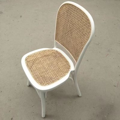 Dining Chair Modern Rattan Frame Banquet Chair for Events W45cm*D51cm*H83cm
