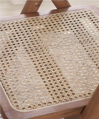 Nordic Solid Wood Folding Rattan Dinning Chair with Traditional Craftsmanship
