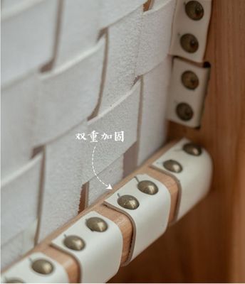 Hotel Nordic Design Solid Ash Wood Horse Saddle Leather Woven Seat Stackable Dining Chair for Modern Cafe and Restaurant