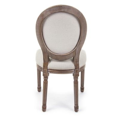 NO Folded Louis Solid Wooden Banquet Chair for Events Nordic Wedding and Event Chair D54*W53*SH44.5*H76.5