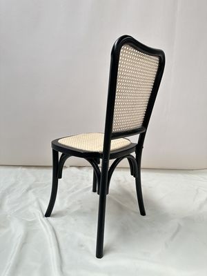 Modern Wooden Rattan Back Dining Chair for Classic and Comfortable Seating