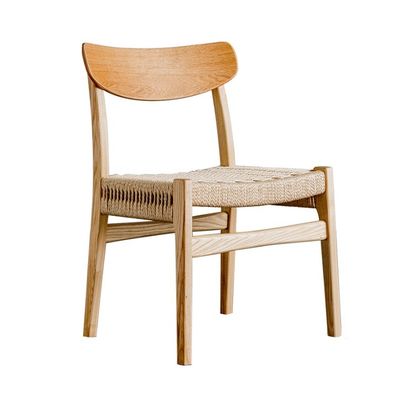 Customized Dining Room Furniture Nordic Wood Dining Chair Rattan Chair