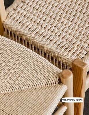 Customized Dining Room Furniture Nordic Wood Dining Chair Rattan Chair