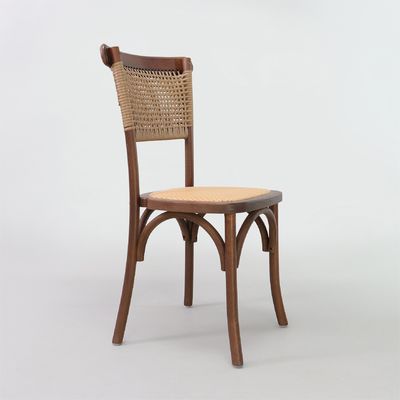 Dining Room Furniture Modern Natural Design Solid Wood Rattan Banquet Chairs