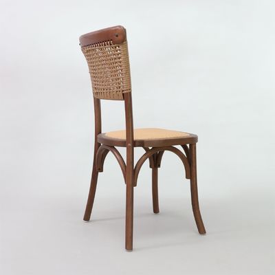 Dining Room Furniture Modern Natural Design Solid Wood Rattan Banquet Chairs