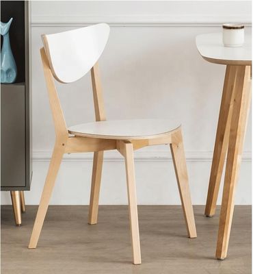 Home Furniture Modern Solid Wood Coffee Shop Restaurant Chair in Walnut