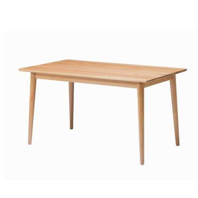 Modern Dinning Room Furniture Rectangular Wooden Top Dining Table in Midcentury Design Style with Solid Wood