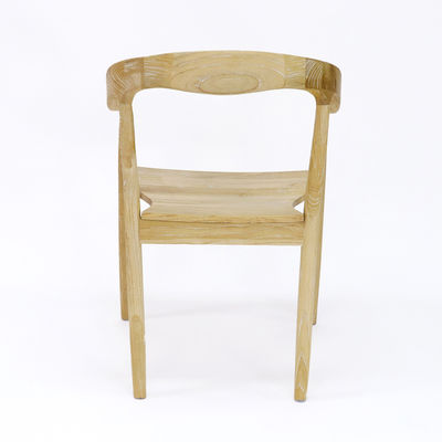 Villa Modern Stackable Solid Wood Banquet Wedding Wooden Chair for Dining Room Furniture in Villa