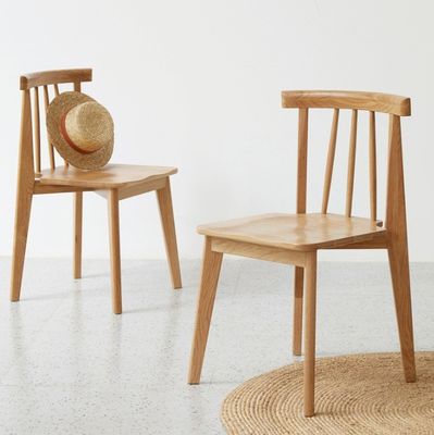 Windsor Wooden Chairs Oak Wood Chair for Dining Room and Living Room Weight Limit 150KG Classical Nordic Restaurant