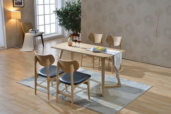 Classical Nordic Restaurant Chair W48cm*D50cm*82cm with Burlywood/Brown Upholstered Wooden Chairs
