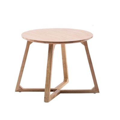 Cross-Legs Wood Coffee Table Side Table Modern Design Style in Burlywood/Walnut Color